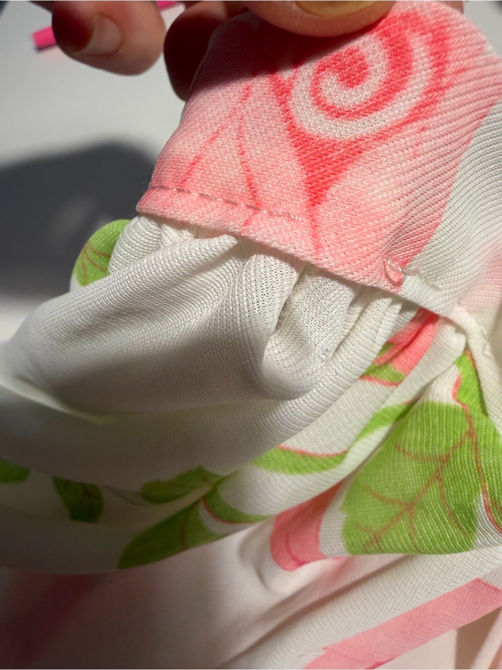 Vintage Floral Peignoir Robe Pink Rose Ivory Sheer Long Dressing Gown Cottagecor - Picture 14 of 14